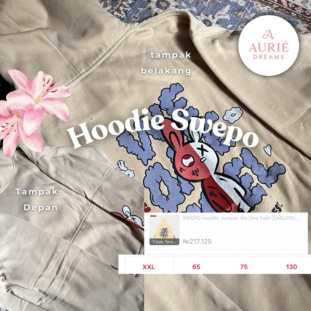 Preloved SWEPO Hoodie Jumper We One Feel" Edition (2 kali pemakaian)