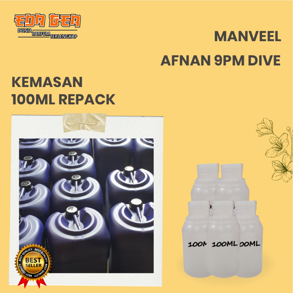 bibit parfum murni AFNAN 9PM DIVE MANVEEL 100ML