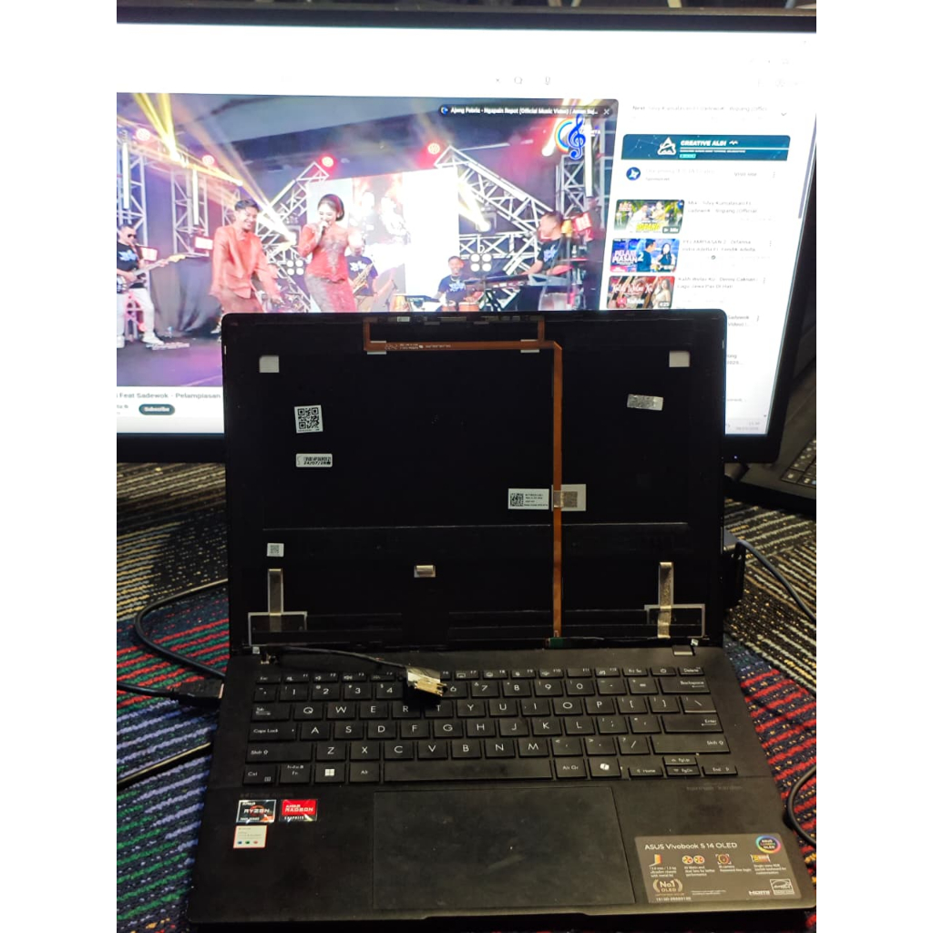 Asus Vivobook S14 OLED Ryzen 5 7535 | RAM 16GB | Part/Project (No SSD, LCD & Charger) – Murah