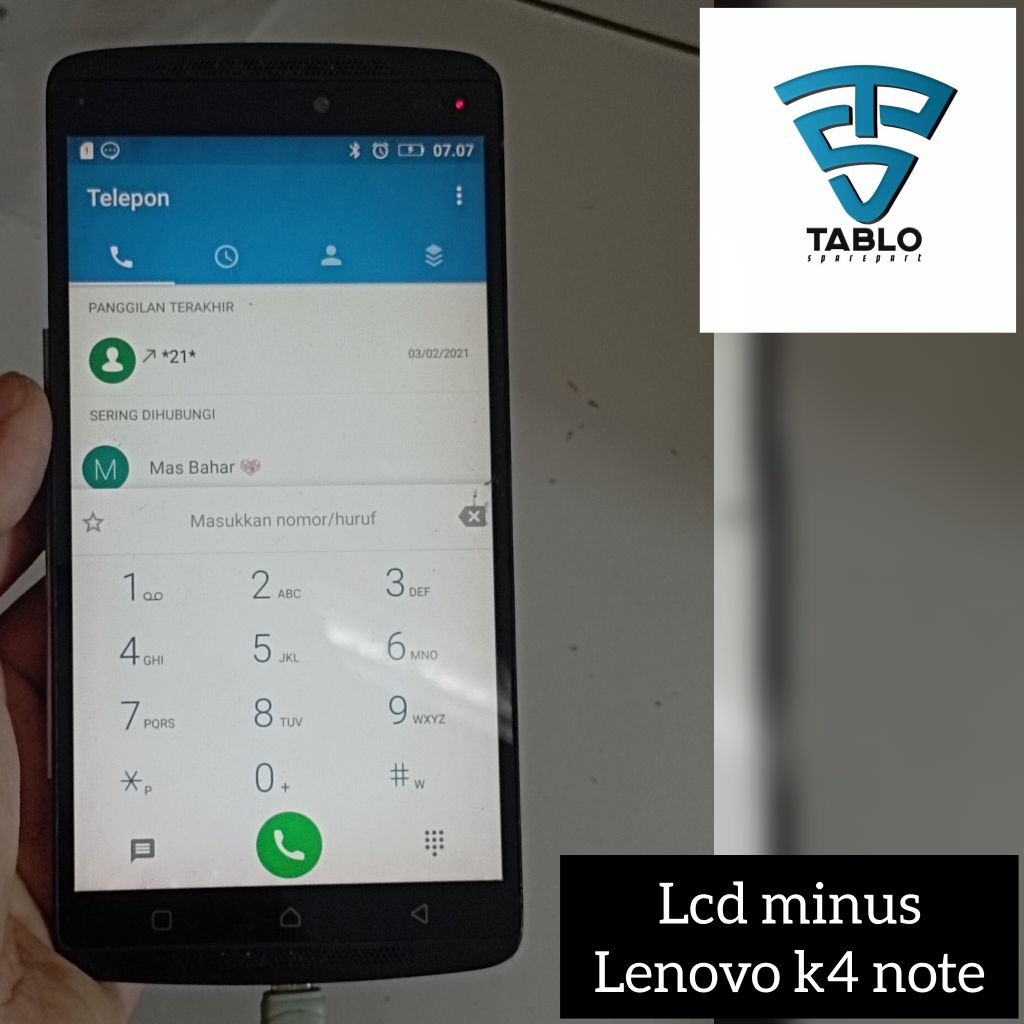 Lcd plus frame Lenovo k4 note hidup minus ori copotan hp