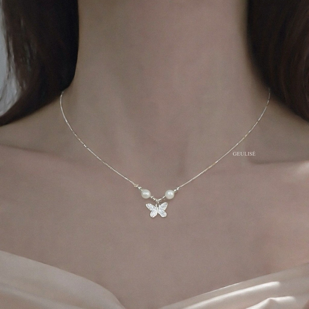 Geulise - VAERVA NECKLACE | Butterfly Necklace Silver Kalung Kupu Kupu Perak