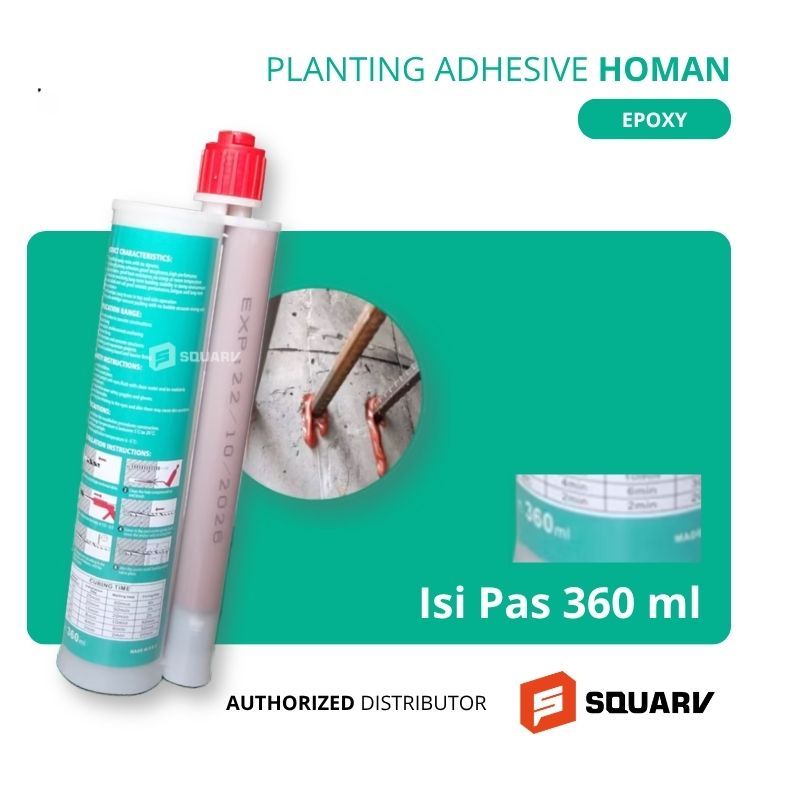 HOMAN Lem beton dinding jangkar kimia Lem akar baja Lem beton 360ml