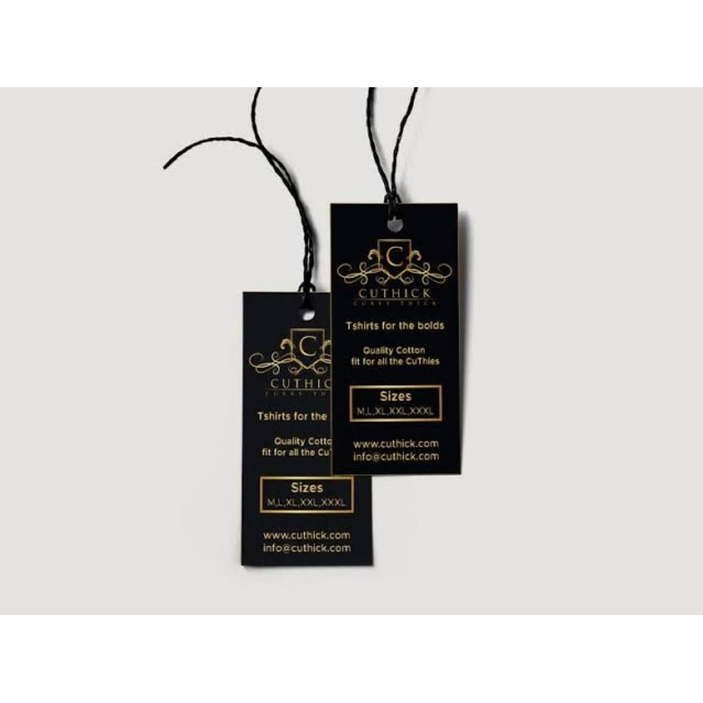 hantag merk label celana wanita denim cutbray