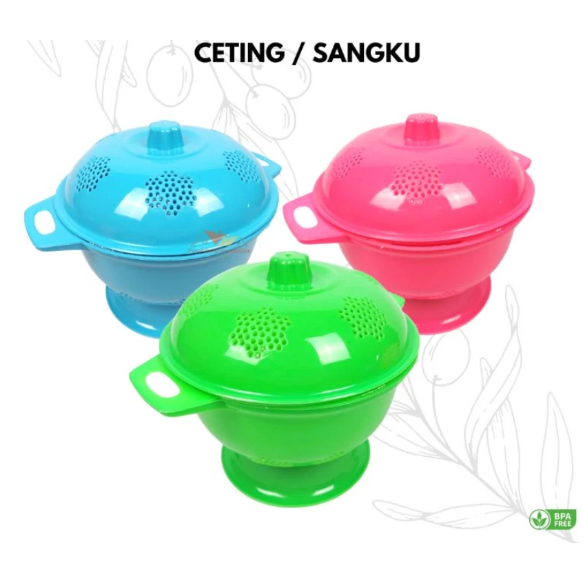 TERLARIS Tempat Nasi Tutup Vision/ Ceting Nasi Plastik / Sangku Nasi Plastik / Wakul Serbaguna