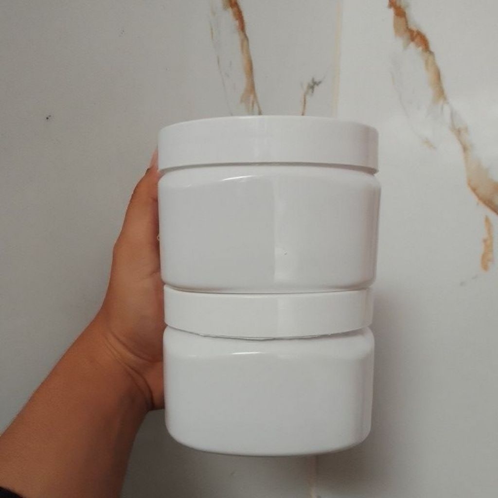 pot lulur 250gram kotak putih