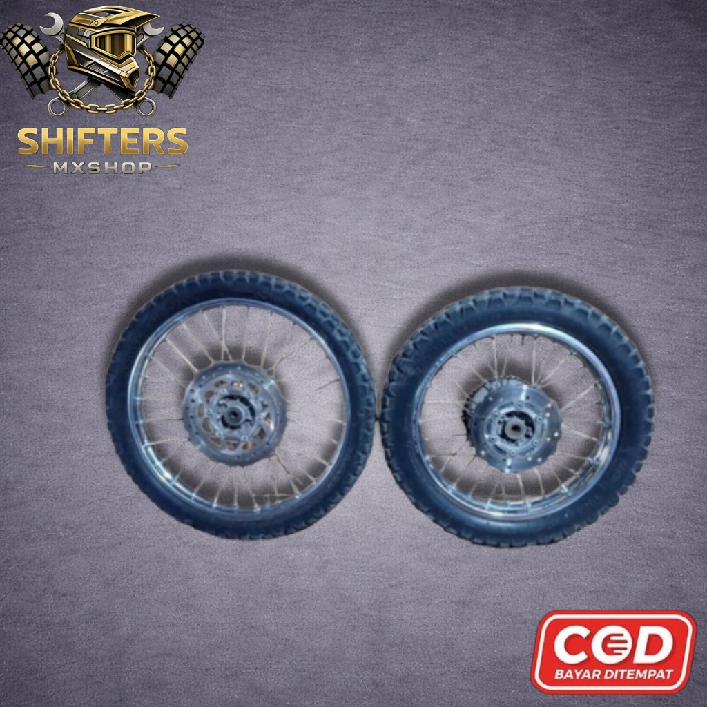 WELSET KLX G ORIGINAL COPOTAN MOTOR 16/19 -VELG SET ORIGINAL KLX G 16/19