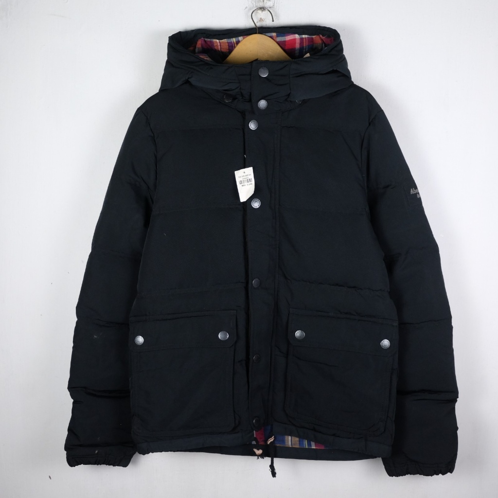 JAKET ABERCROMBIE & FITCH GOOSE DOWN PUFFER WINTER PARKA BULU ANGSA JK233 SIZE XL FIT L