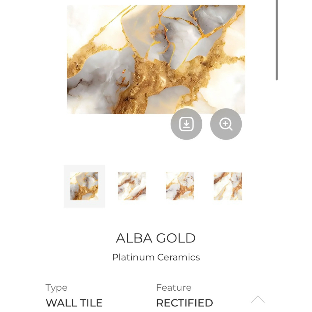 Keramik Dinding Platinum Alba Gold 25x40 dapur/kamar mandi