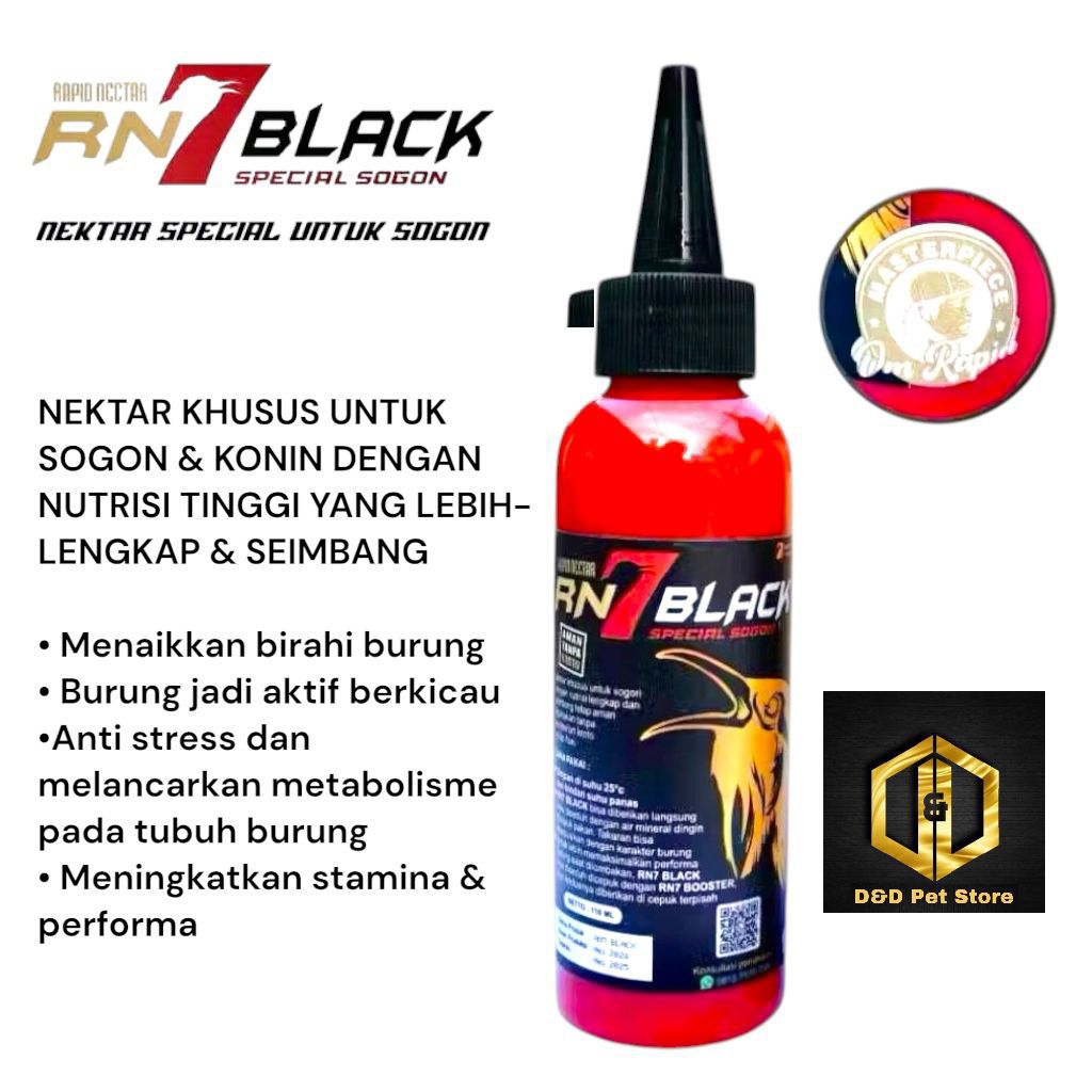 RN7 BLACK Nektar special Sogon pakan burung sogon nektar khusus sogon