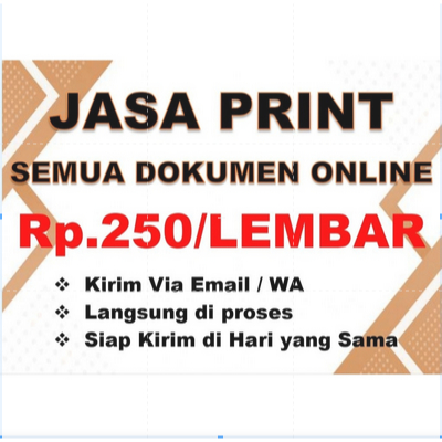 JASA PRINT PAKAI KERTAS FOTO GLOSSY HARGA PER LEMBAR