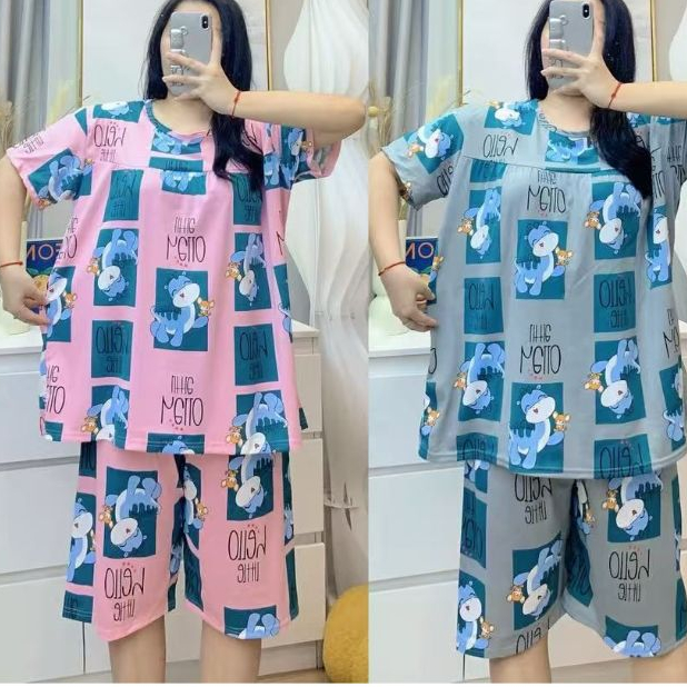 stelan baju tidur jumbo ld140-150 kekinian