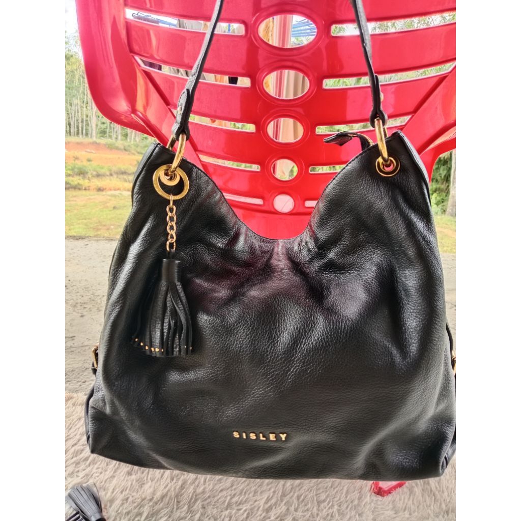 Long sling slempang Hobo tote SISLEY lengkap talpan anggap beli BARU nego co link kecil