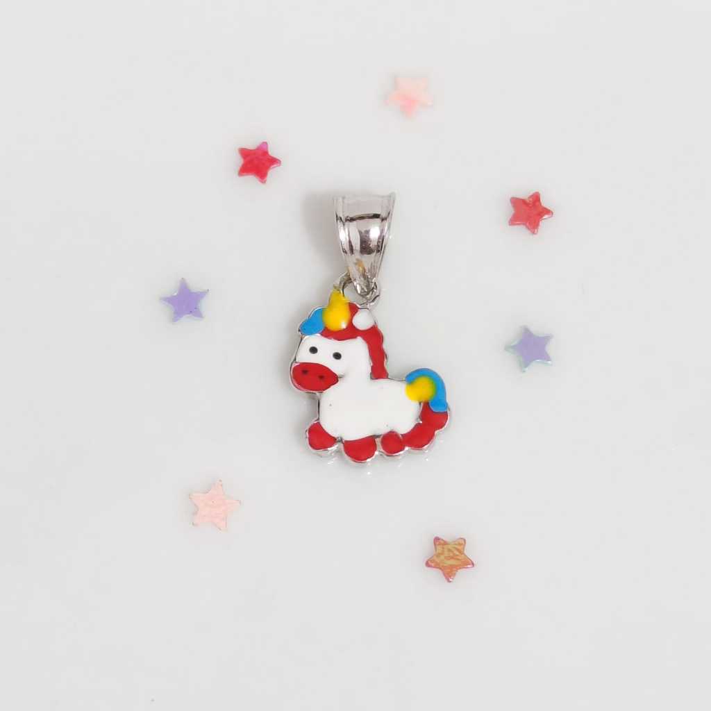 Liontin Anak Unicorn - Perak/Silver 925 Lapis Emas