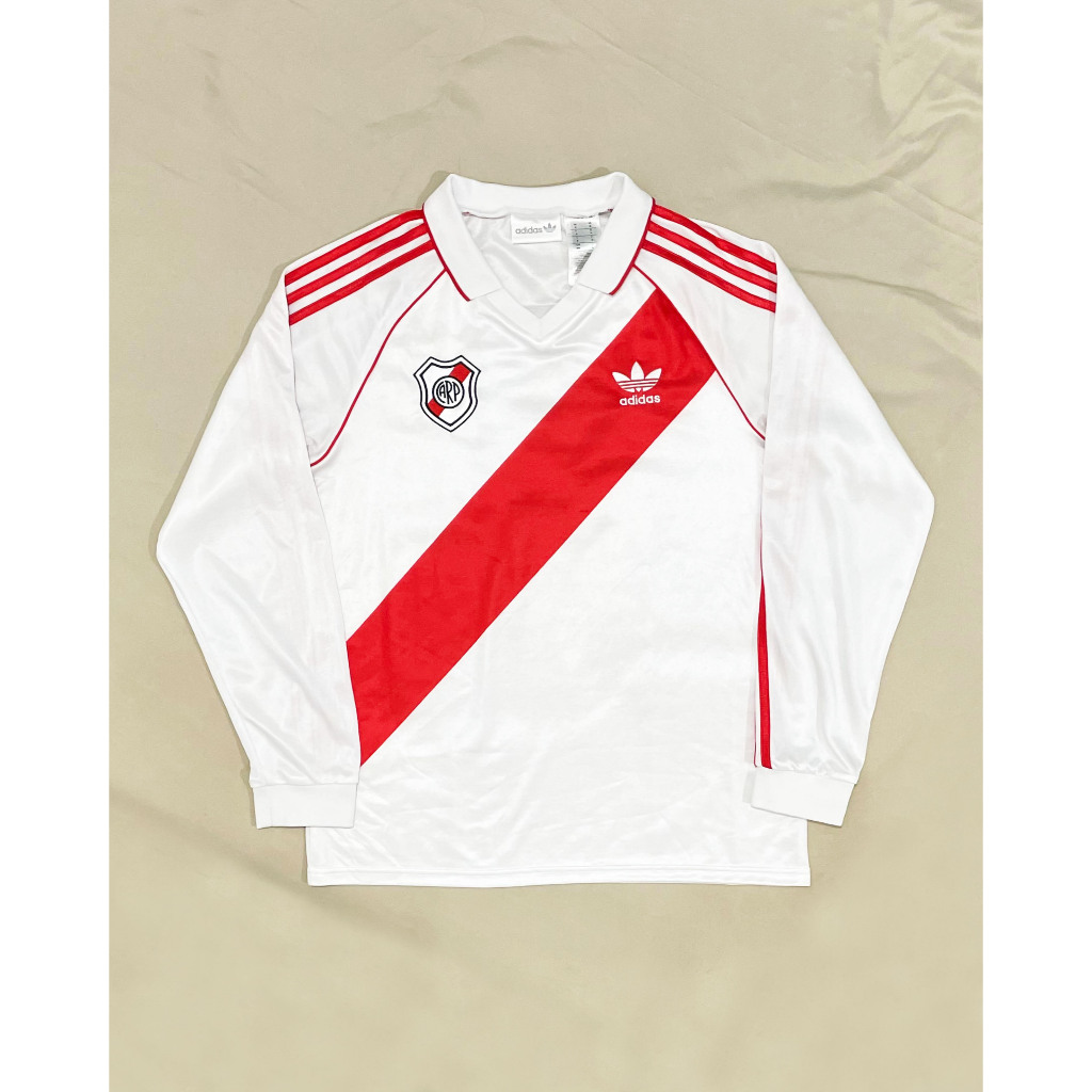 Long Sleeve Original Adidas River Plate Home Kit 1994 Reissue Jersey Bola Vintage