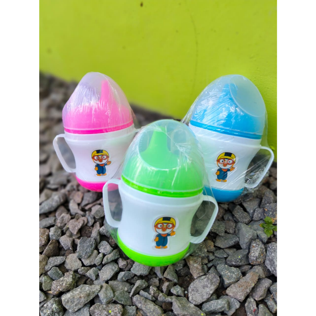 Gelas Minum Anak Junior Mug Dot Bayi Gelas Minum Anak Balita Bayi Baby Training Cup Gelas Hisap Tutu