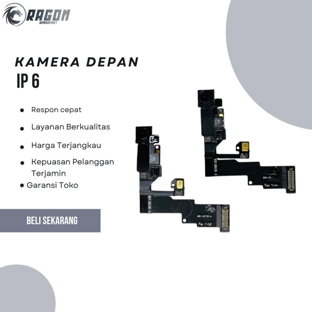 FLEXIBLE KAMERA DEPAN IP 6/6 PLUS/6S/6S PLUS/7/7 PLUS/8/8 PLUS ORI COPOTAN