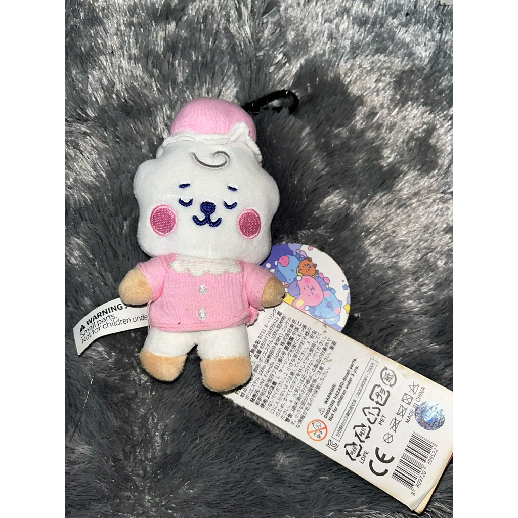 bts jin bt21 rj doll keychain card holder