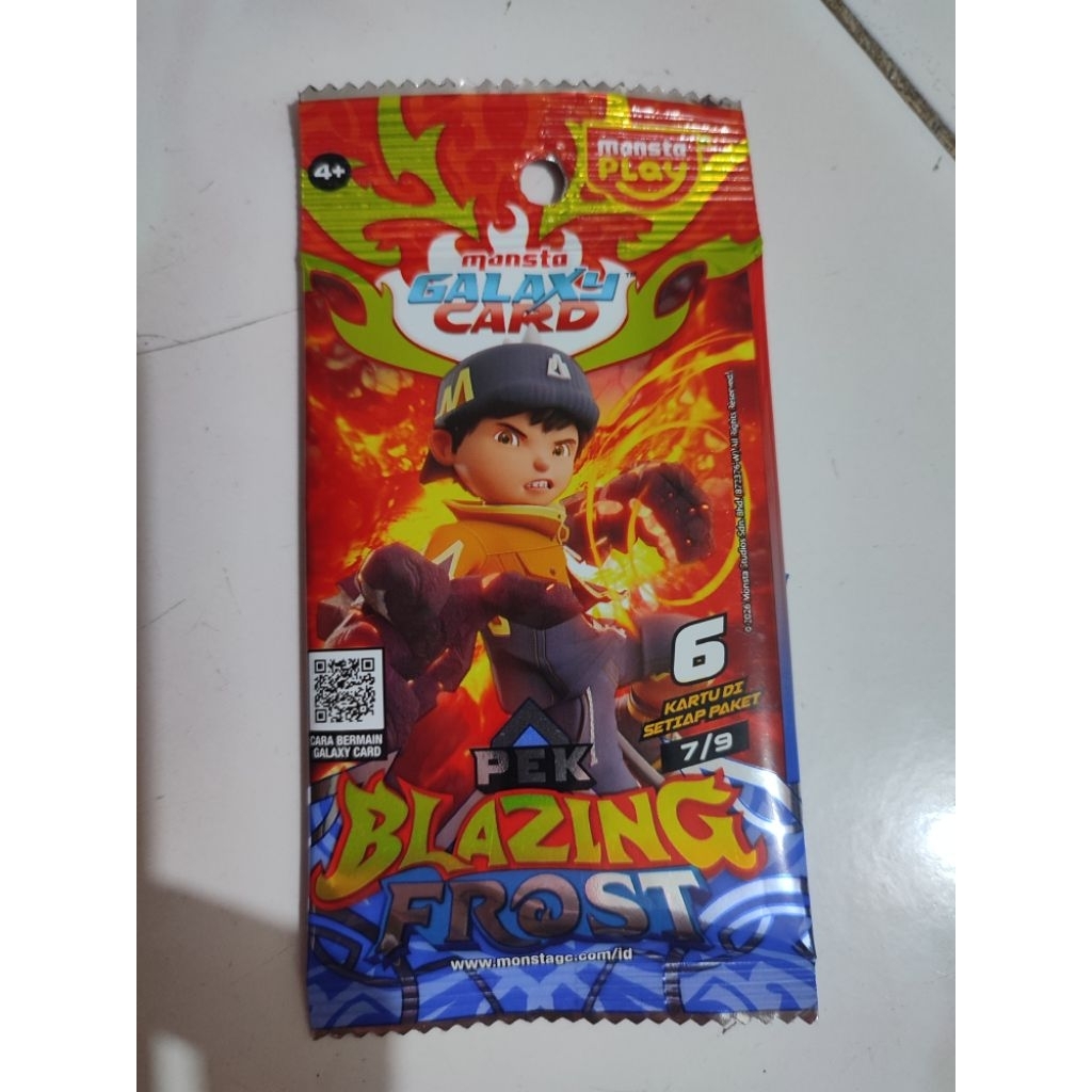 kartu monsta galaxy pek blazing frost 7/9