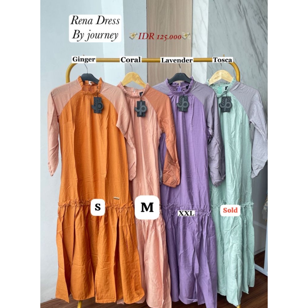 PROMO GAMIS WANITA RENA DRESS BY JOURNEY