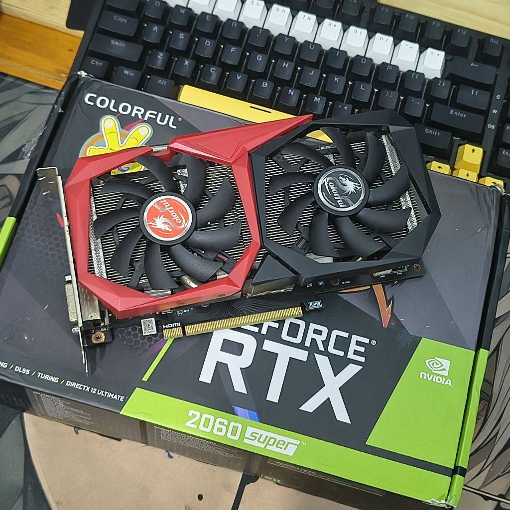 RTX 2060 SUPER Colorful 8Gb GDDR6 + Backplate Fullset