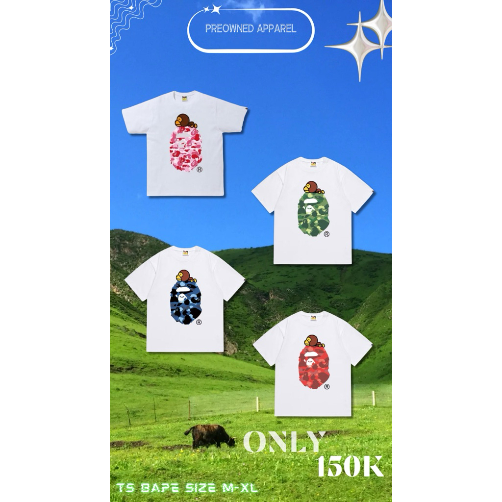 TS-BAPEX WHITE_PAKAIAN PRIA