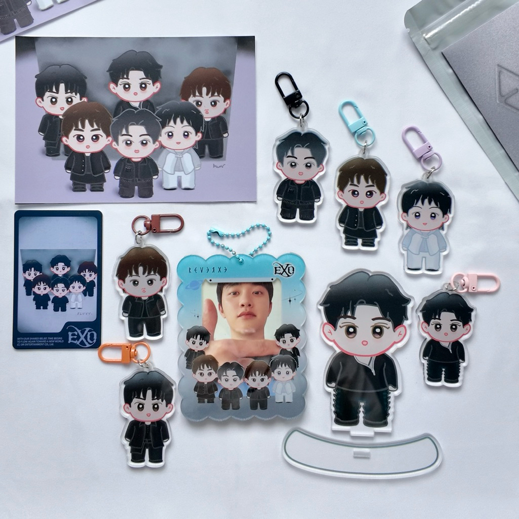 EXO REVERXE - Acrylic Keychain Standee Photocard Holder Cahol