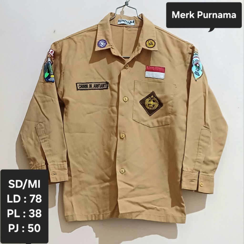 Preloved seragam sekolah SD-SMA/Pl Seragam Pramuka-Seragam Putih