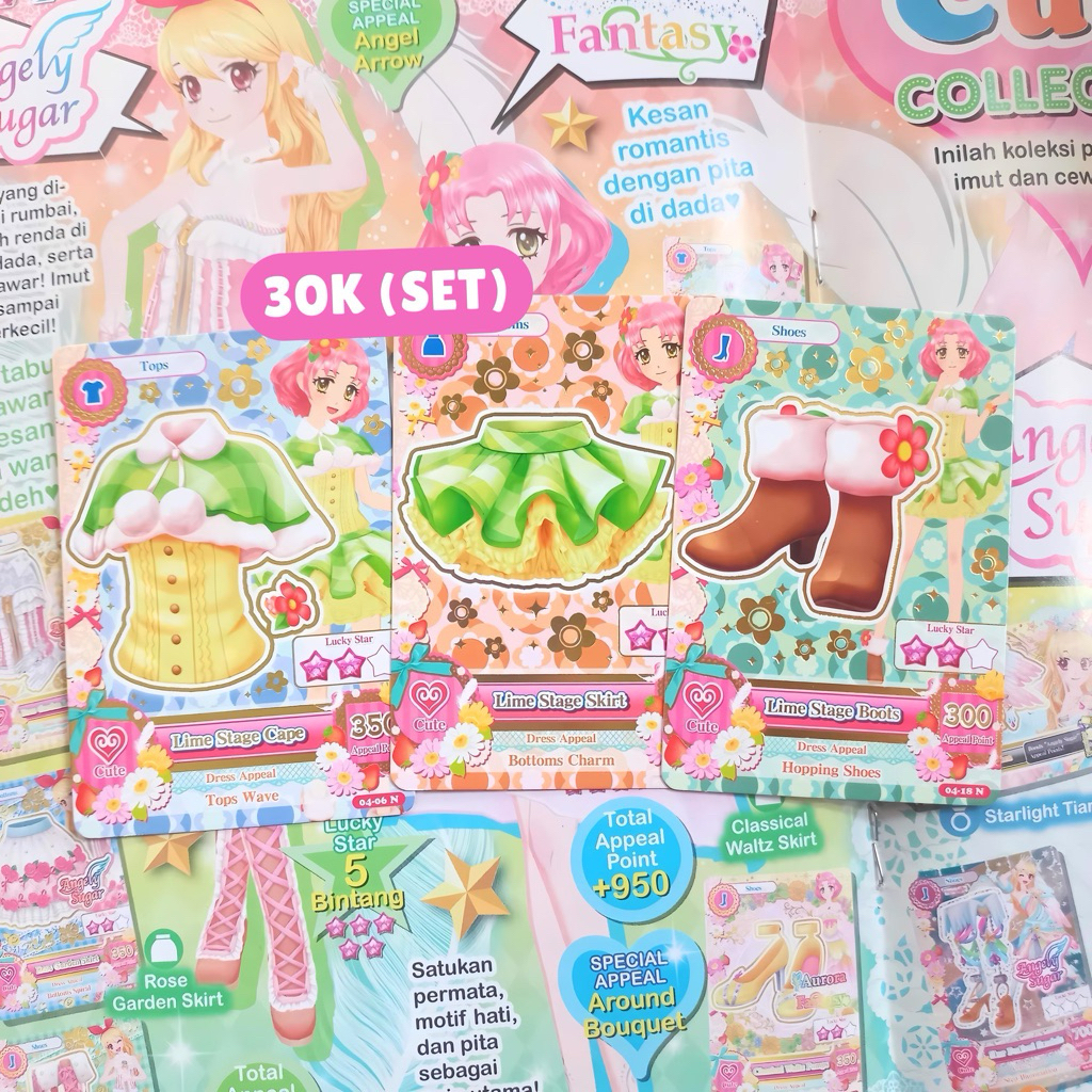 [BOOKED] lime stage sakura aikatsu card original ori kartu pc photocard