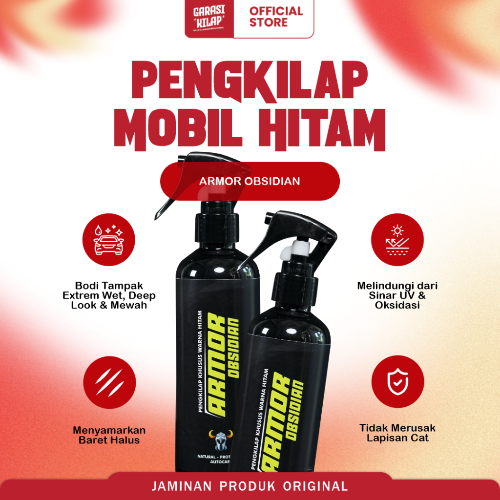 ARMOR OBSIDIAN BY MOORMILES | PENGKILAP KHUSUS MOBIL HITAM I TAMPIL MEWAH, ELEGANT, MENGKILAP, TERLI