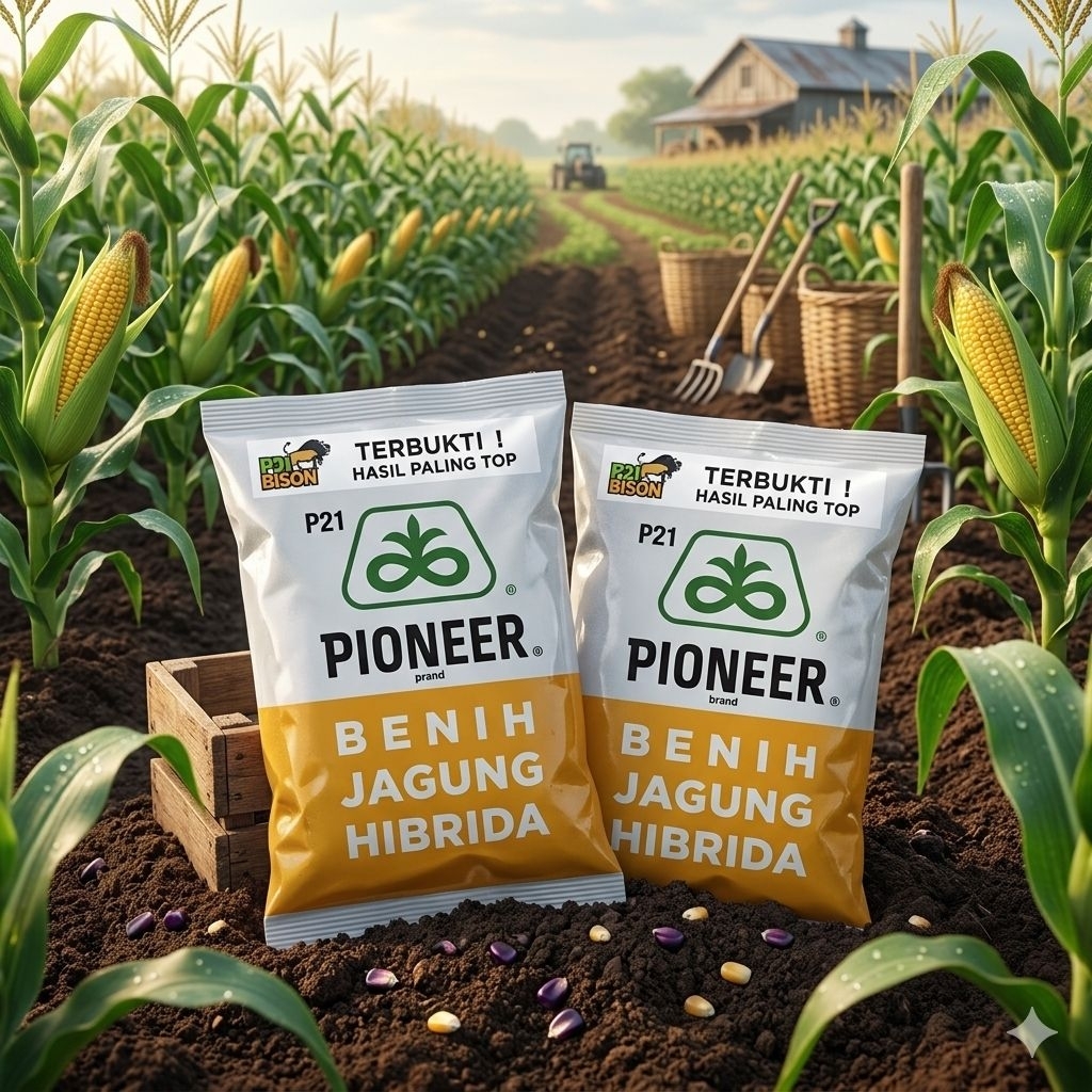 Benih jagung hibrida PIONEER P21 Bison kemasan 1kg Original