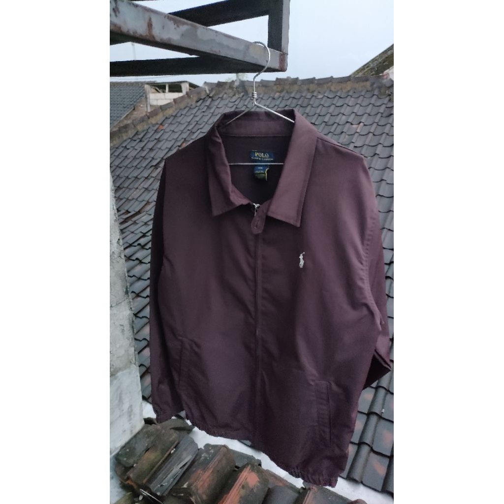 work jacket polo dark brown