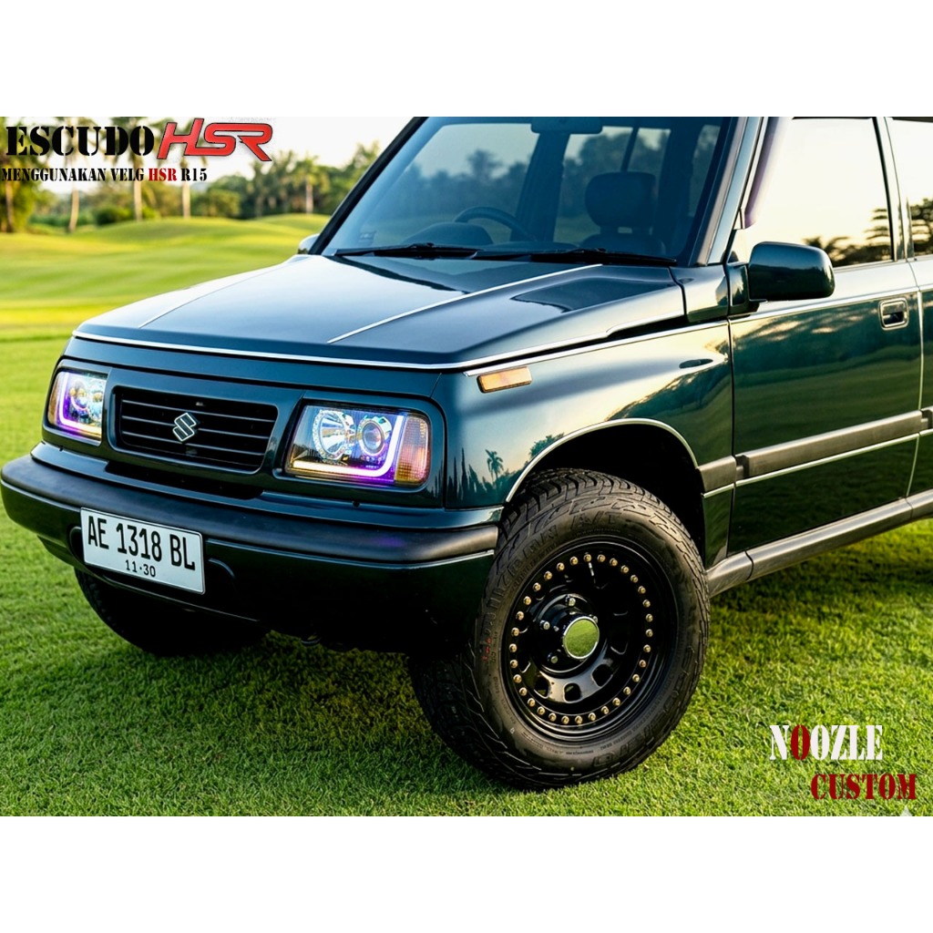 Velg Mobil Daytona R15 Type HSR Beadlock Mokupo Pelek Besi Pelek Kaleng Untuk Mobil Escudo Jimny Dan