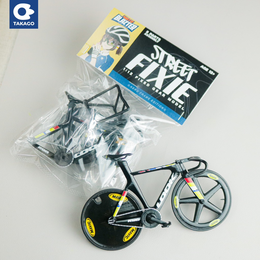LOOK R96 Fixie Mini Scale 1:12 Set  - Miniatur Sepeda Fixie - SreetFixie