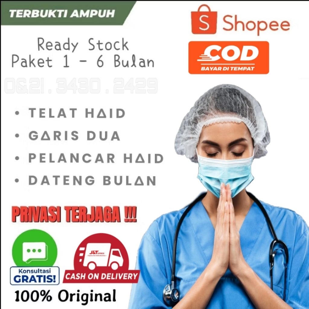 Obat Telat Haid Datang Bulan  Pelancar Menstruasi Efek KB Hormonal Nyeri Haid Azzahra Naturindo