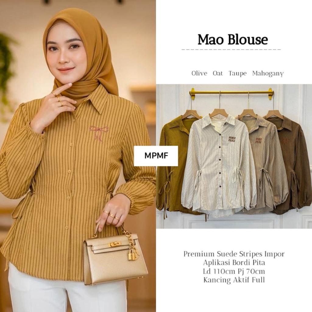 Pakaian Wanita HQ MAO BLOUSE From MpMF FASHION STORE