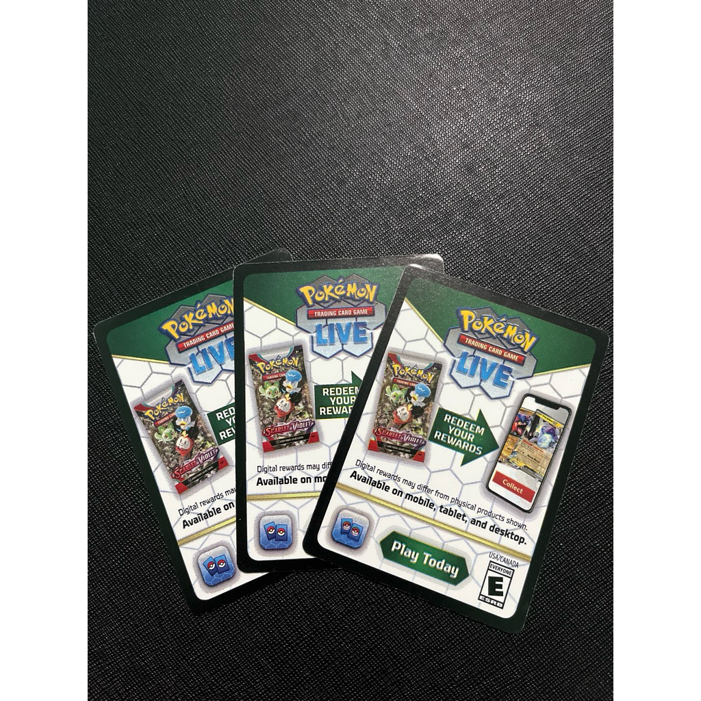 TCG Pokemon Live / Redeem Code Card