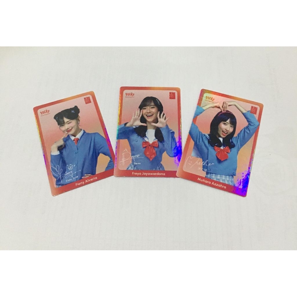 Pc pocky jkt48 take all gratis potongan kalender freckless