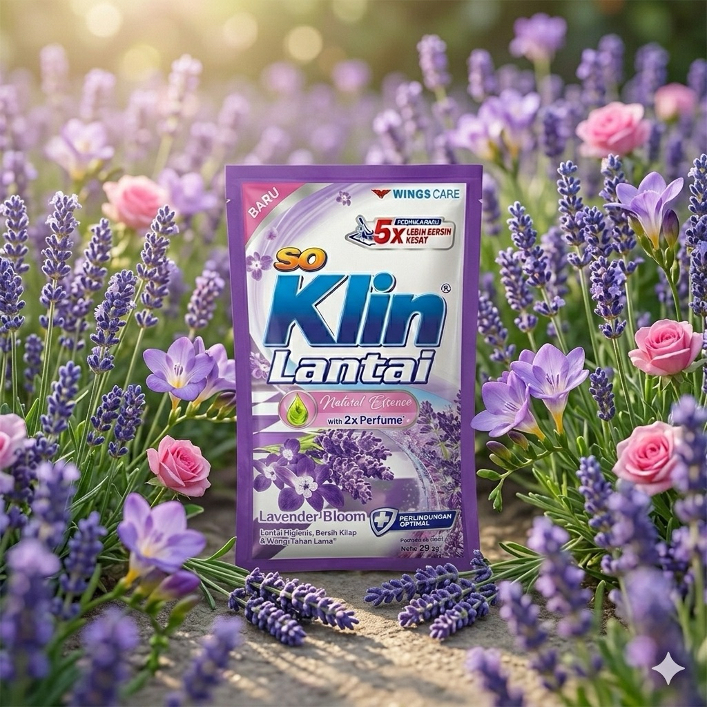 So Klin Lantai 23 ml / So Klin Lantai Lavender Bloom / So Klin Lantai Ungu