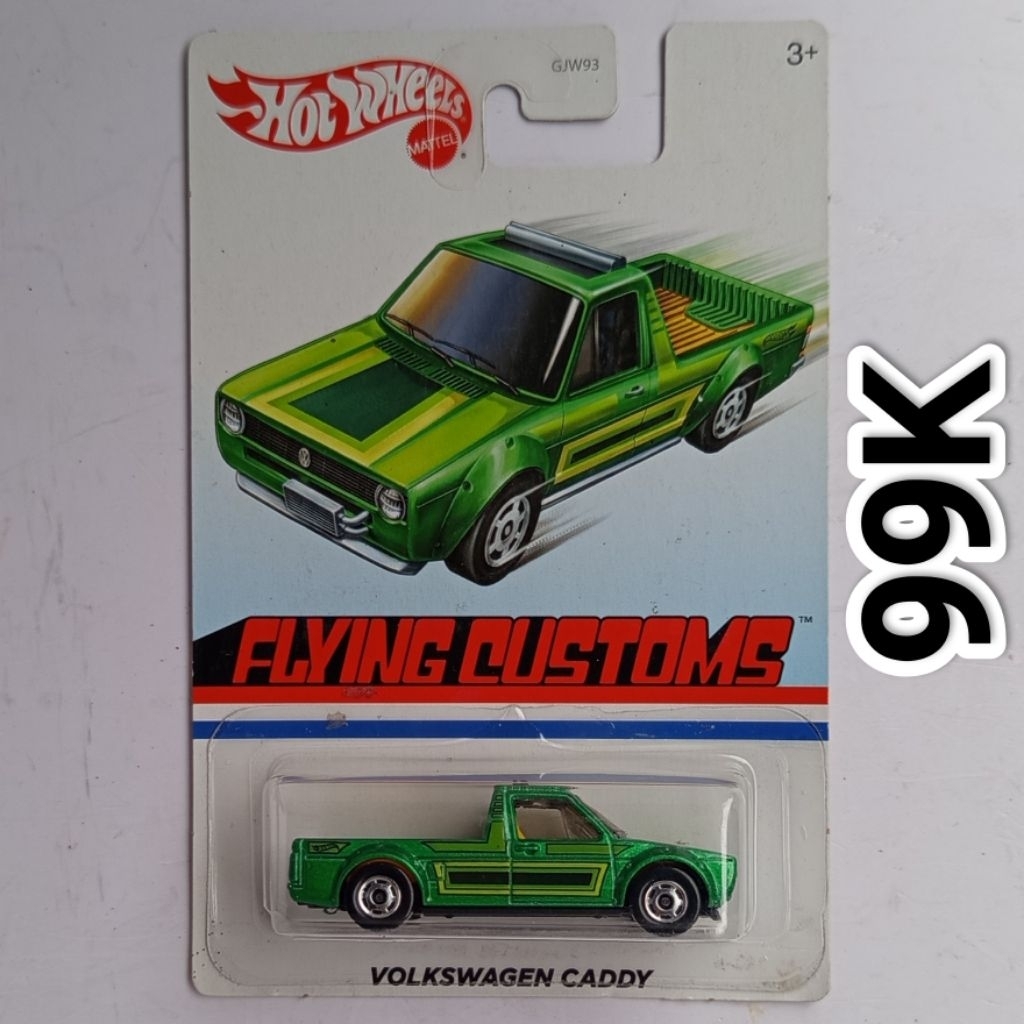 Hot Wheels Flying Customs VW Volkswagen Caddy Pickup Hijau