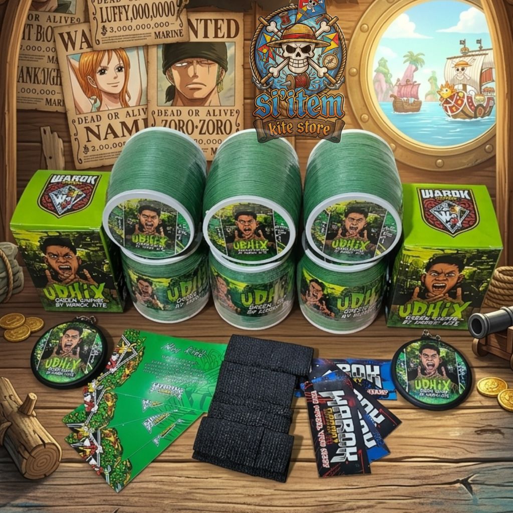 gelasan UDHIX green on fire bahan matot hijau