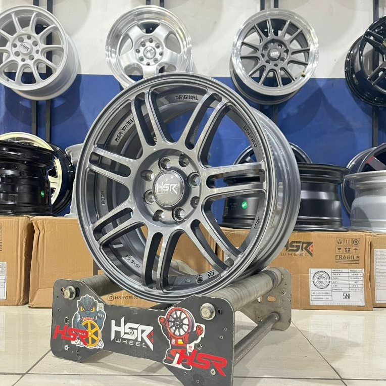 R15 Hsr Boon Glossy Gun Metal • Mobil Agya Brio March Ignis