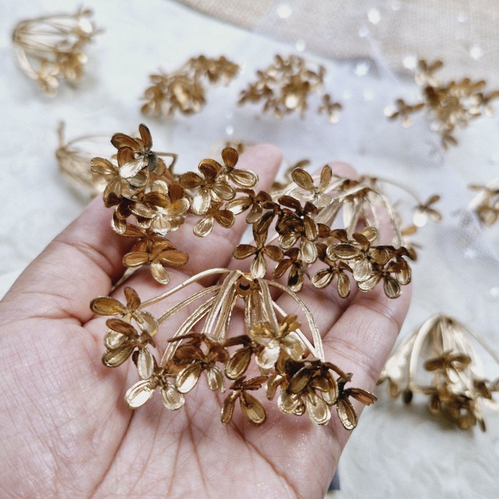 FILLER BUNGA  ASOKA / SNOWBALL MINI GOLD bunga asoka