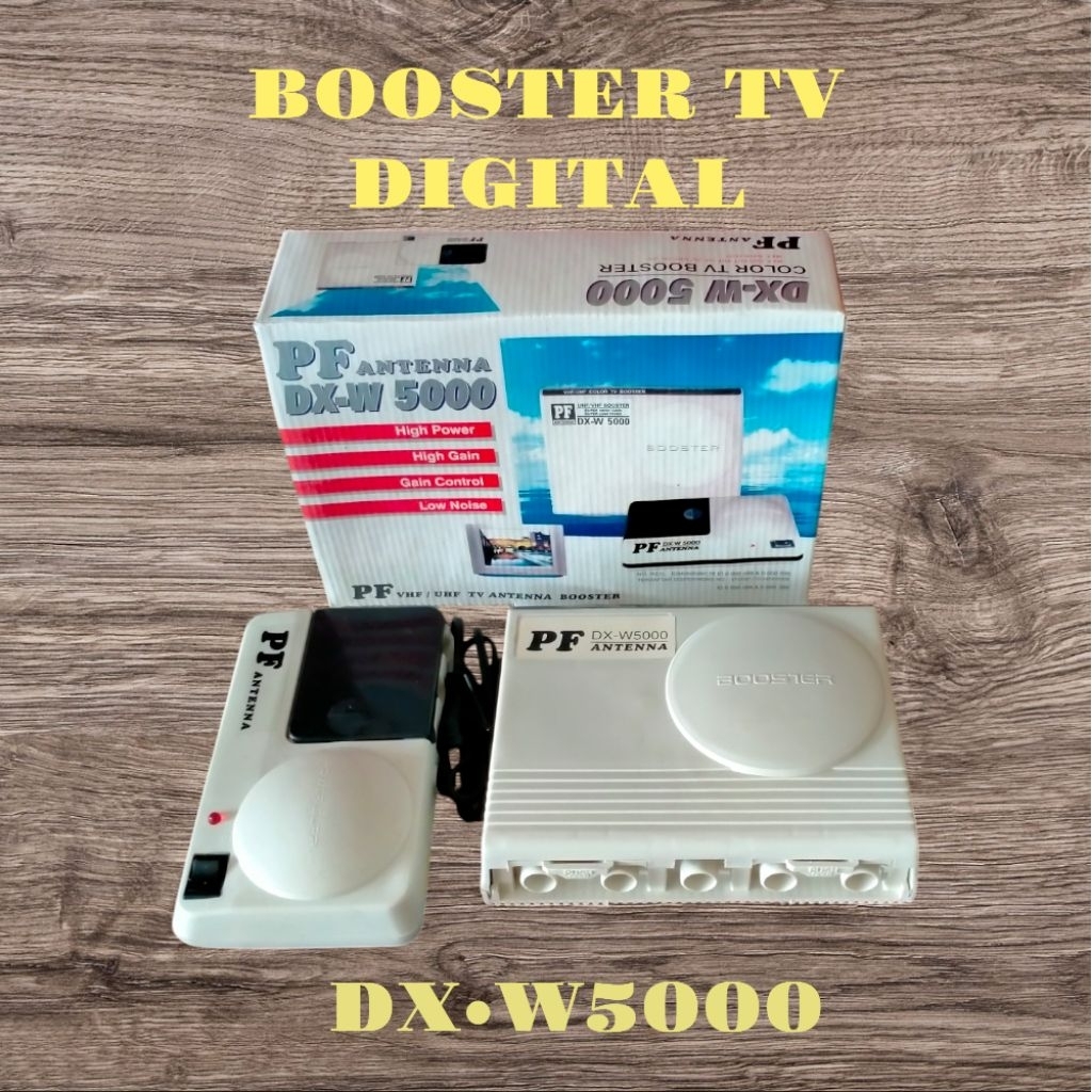 PF ANTENNA DX-W5000 BOOSTER ANTENA TV DIGITAL VHF/UHF HIGH GAIN
