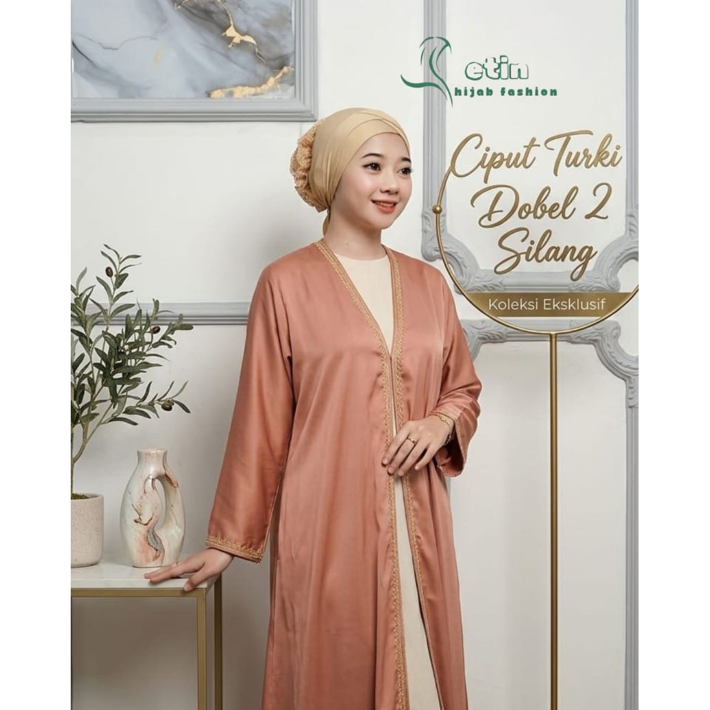 INNER CIPUT TURKY DOBEL SILANG 2||Ciput Turki Silang Anti Slip Tali Belakang Bahan Jersey Premium Ad