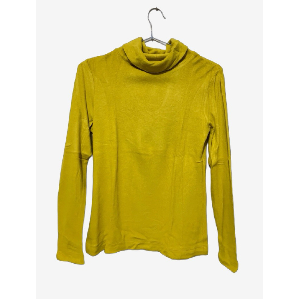 [PRELOVED] Uniqlo Heattech Turtle neck Yellow (Size S)