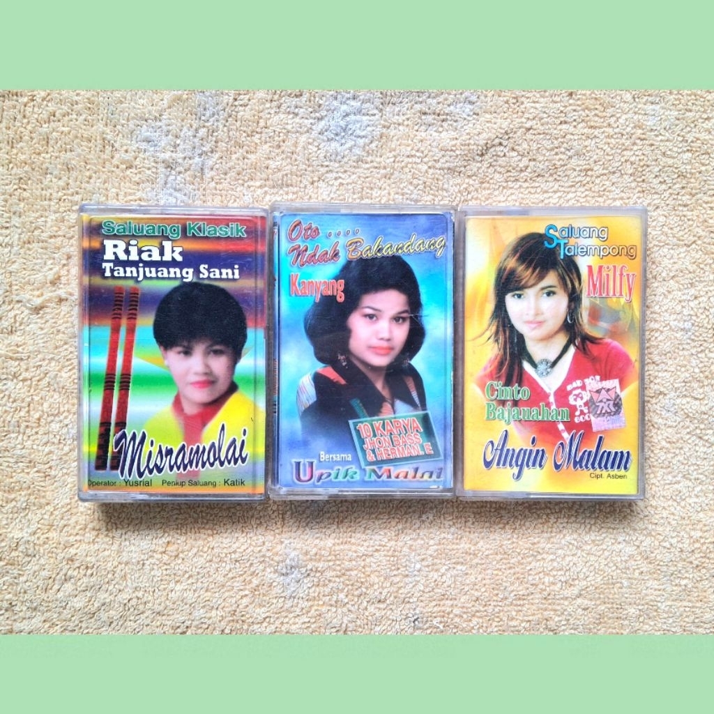 Kaset Minang Original Saluang Talempong Klasik Misramolai Milfy Upik Malay