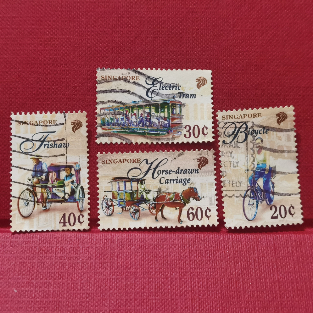 Prangko Singapur Seri Transport Tahun 1997 Used Stamp Koleksi Filateli
