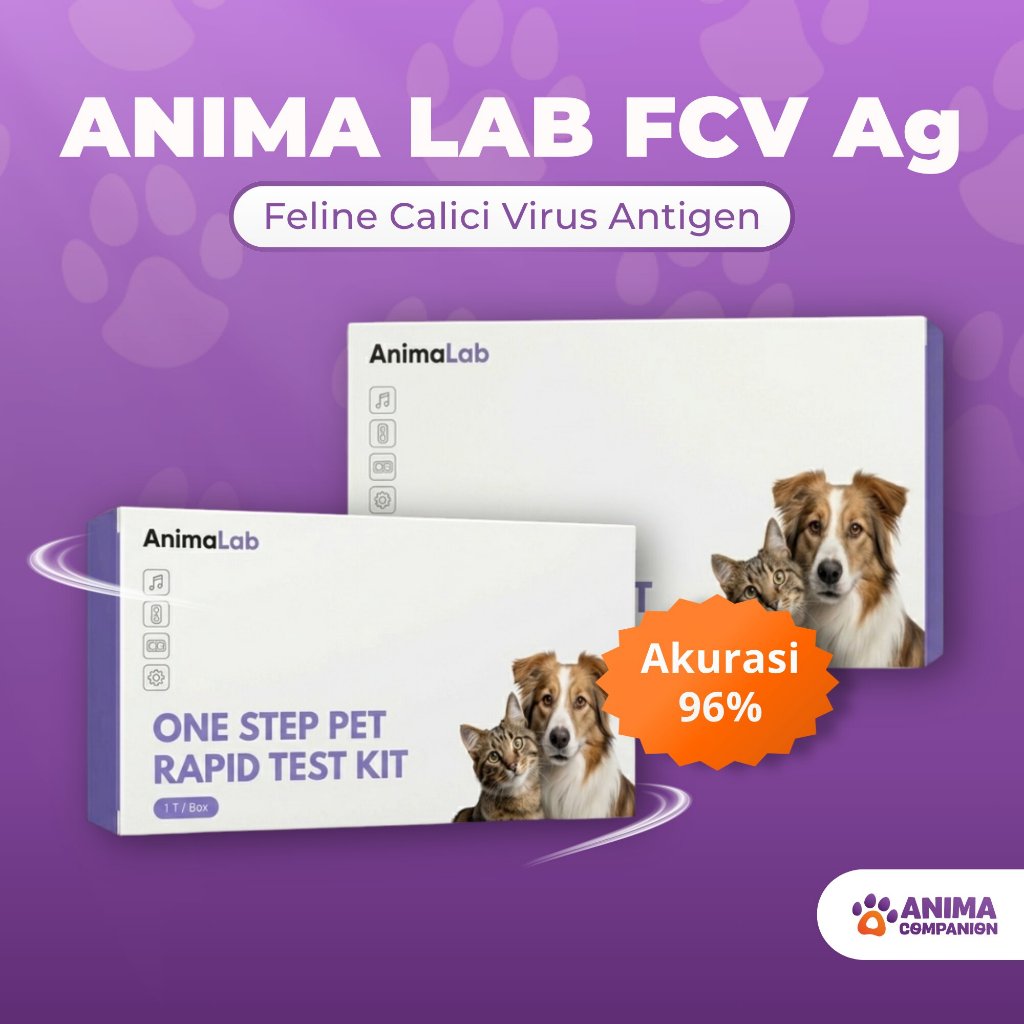 ANIMA LAB FCV Ag | Feline Calici Virus Antigen | ANIMA LAB FCV Ag – Rapid Test Kit Feline Calici Vir