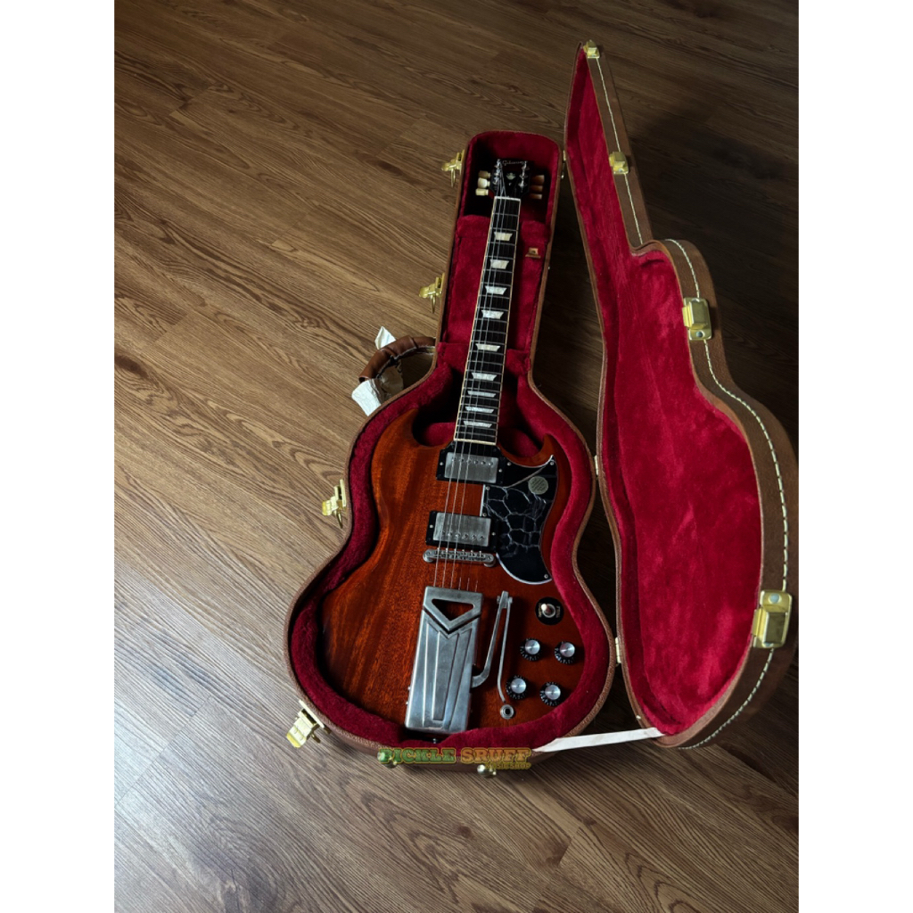 GIBSON SG STANDARD '61 SIDEWAYS VIBROLA VINTAGE CHERRY | GITAR GIBSON SG STANDARD VIBROLA