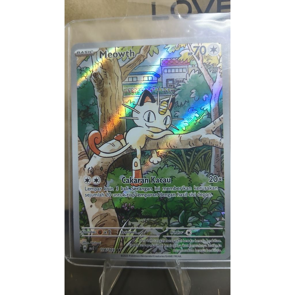 Meowth AR indo pokemon tcg